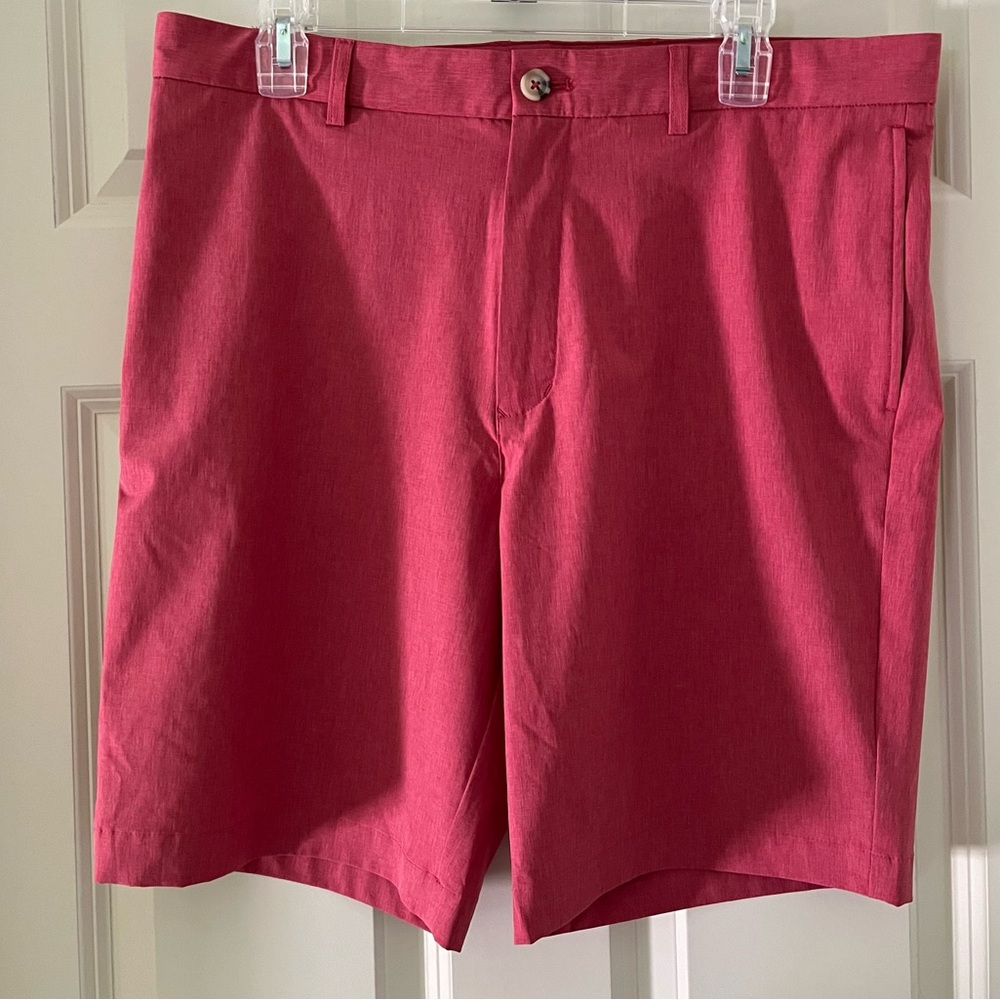 Tailorbyrd Nantucket Red Flat Front stretch shorts casual size 34